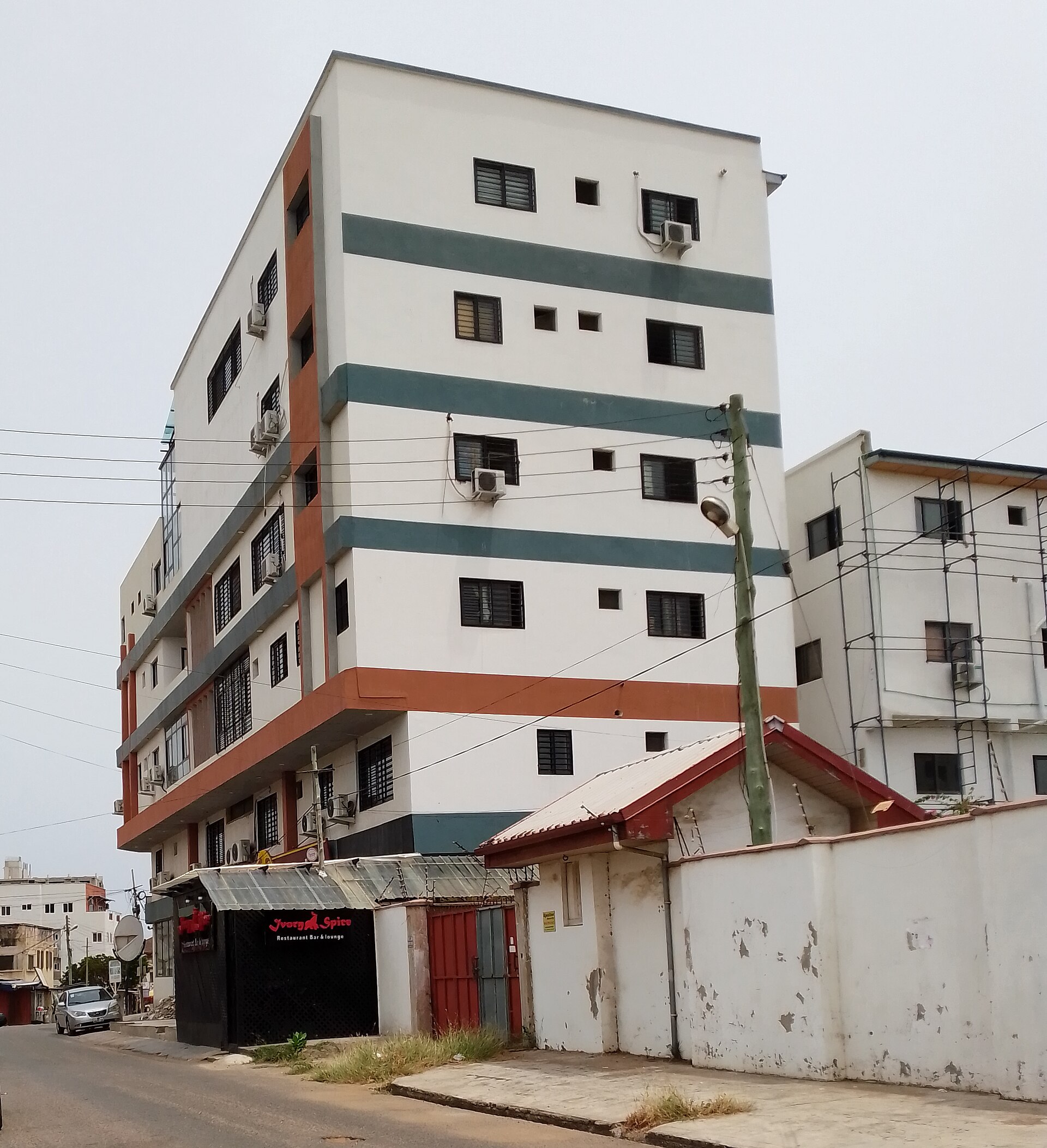 Apartment building in Osu, Accra